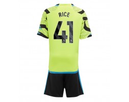 Arsenal Declan Rice #41 Koszulka Wyjazdowych Dziecięca 2023-24 Krótki Rękaw (+ Krótkie spodenki)